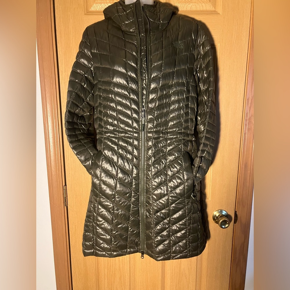 The North Face Quilted Olive Green Jacket